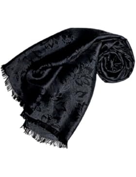 LORENZO CANA Herren Seidenschal 55 cm x 190 cm Damast Jacquard Seidentuch Tuch Schal Paisley Seide Herrenschal...