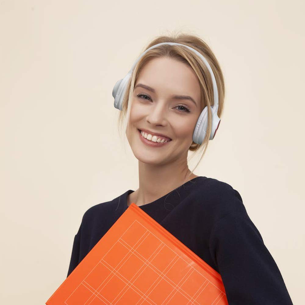 Auriculares-Inalmbrico-Diadema-Bluetooth-42-Plegable-Hi-Fi-Estreo-Headphone-Over-Ear-Cascos-con-35-mm-Audio-Jack-Micro-para-Smartphone-Tableta-Blanco