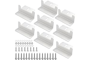 WMYCONGCONG 8 packs Support de montage du panneau solaire avec écrous et boulons Supports en aluminium en Z pour panneaux solaires de toit pour installation hors réseau sur le toit d'un véhicule