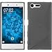 Produktbild PhoneNatic Case für Sony Xperia X Compact Hülle Silikon grau S-Style + 2 Schutzfolien