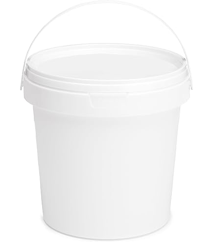 10 Secchi In Plastica Con Coperchio 500 Ml – Contenitori In Polipropilene Altezza 62 Mm (Bianco) - 5