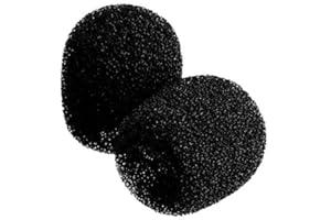 POWERDEWISE Lavalier Micro pare-brise en mousse – pare-brise – Micro cravate pare-brise – Mousse Mic Cover – Micro cravate pare-brise – Micro filtre anti-pop – Casque micro pare-brise