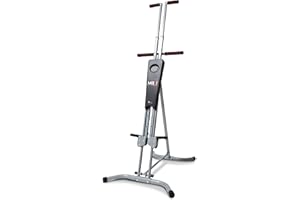 MAXI CLIMBER MaxiClimber Vertical Climber Provides an Adjustable Platform to Target Power, Strength and Endurance Training for a Full-Body Workout. Free Fitness App and Optional ERS Resistance