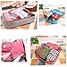 [Official Shop] BXT Travel Essential Bags-in-Bag,Travel Storage Suitcase Tidy Laundry Mesh Bag Clothes Pack Organiser Set of 5- Blue