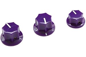 KAISH kiaish Juego de 3 Morado latón EE. UU. Spec 1/4 "J de Jazz Bass Knobs Pomo de, grande & pequeño