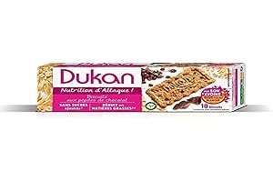 Dukan Diet Biscotti di crusca d'avena - gocce di cioccolato (37g) Confezione da 3