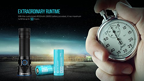 Olight® R50 Pro/Pro LE Seeker Taschenlampe max. 3200 Lumen mit Cree XHP70 CW LED – aufladbar - 8