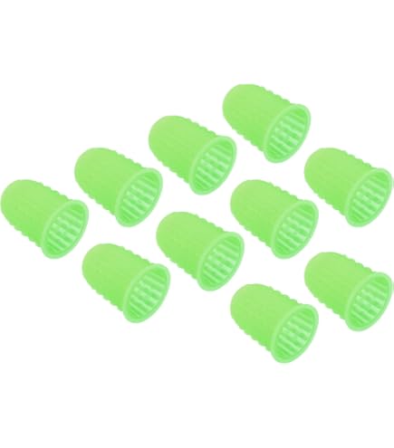 PATIKIL Silikon Fingerkuppen Schutz - 15 Stück XL Größe Für Gitarre & Büro