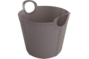 LIFE STORY SP Berner - Barreño Grande | Cubo de Plastico con Asas - 25 Litros - Antracita