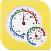 Analog Ekran Sıcaklık ve Nem &Ouml;l&ccedil;er Termometre - Oda Termometresi (Masa&uuml;st&uuml; veya Duvara Takılabilir)