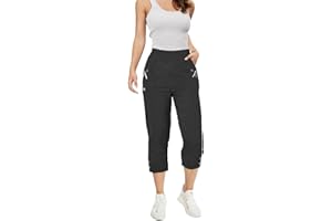 femiss Womens Capri Trouser Ladies Elasticated Pull On Cropped 3/4 Trouser Soft Summer Three Quarter Shorts Plus Size Pants