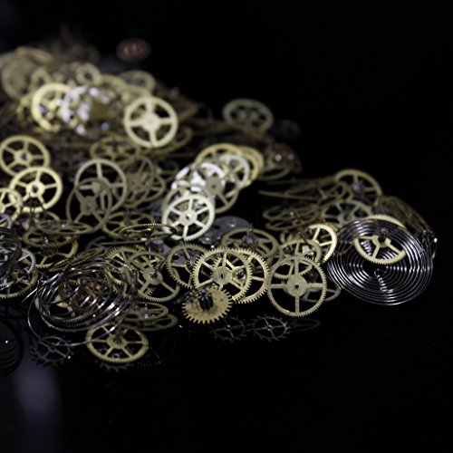 10g Uhrenteile Steampunk antikes Uhrwerk Taschenuhr Teile für Kunst Bastel und Handwerksarbeiten von Curtzy TM - 3