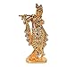 Brass 24 K Gold Plated With Stones Hindu God Shri Krishan Car Dashboard Statue Lord Krishna Idol Makhan Chor / Bal Gopal Handicraft Decorative Spiritual Puja Vastu Showpiece Figurine - Religious Pooja Gift Item & Murti for Mandir / Temple / Home Decor / Office / Study Table RS.378.00