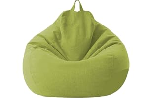 Chickwing, Puff Pera sin Relleno para Adultos y Niños, Chickwin Exterior y Interior Bean Bag Bolsa de Frijol para Silla Tumbona Perezosa Funda para Sillón Cubierta de Sillón (Verde,70x80cm)
