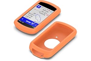 Moorovgi Etui kompatybilne z Garmin Edge 1040, silikonowe etui ochronne Skin - akcesoria rowerowe GPS (pomarańczowe)