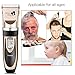 Safe Fast Cordless Professional Hair Cutting Kit Rechargeable Hair Clipper and Trimmer 7 Attechments Haircut Tools for Family Using, Golden