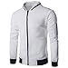 Produktbild Herren Outwear StrickJacke Kapuzenpullover Sweatshirt Mantel Men Jacke Tops Jacket Coat Outwear Von Xinan (XL, Weiß)