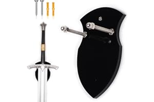 WANLIAN Wall Mounted Sword Hook - Single Sword Vertical Display Rack (Black, 1 Pack)