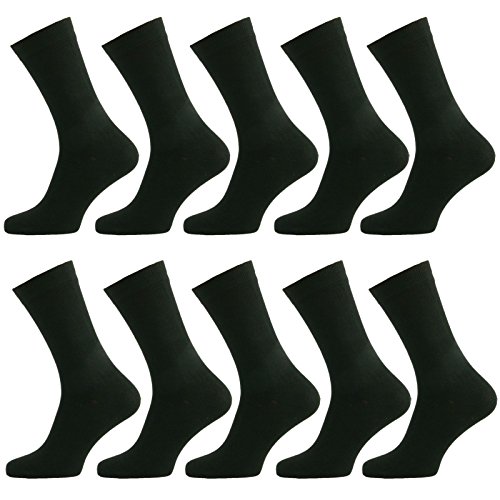 Preisvergleich Produktbild 2 Paar Grösse 39-42 Herrensocken Baumwolle Business Herren Strümpfe Socken Schwarz Neu