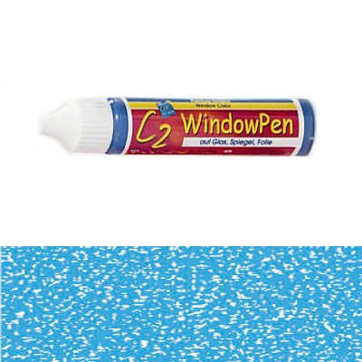 C2 Glas Design Window Pen Sparkle-Hellblau 29 ml [Spielzeug]