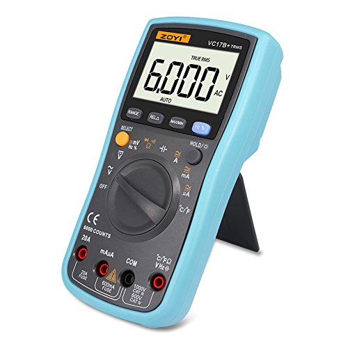 Balai VC17B Digital-Multimeter 6000 Counts TRMS AC / DC-Widerstand Kapazität Resistance Capacitance Temperatur Frequenz Einschaltdauer Tester Blau
