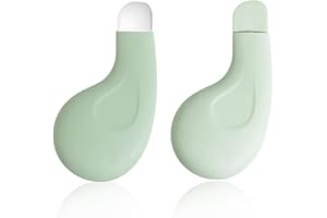 MAKOTO NOBU 2 Pièces Outil pour Enlever les Points Noirs, Tire-Comédons pour le Nez Extracteur de Pores Doux et Sûr, Grattoir pour Visage Nettoyage, Spatule pour Nettoyer en Profondeur la Peau pour Homme et Femme