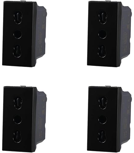 BTICINO AXOLUTE PRESA BIPASSO NERO COMPATIBILE CON HS4180 10/16A 250V