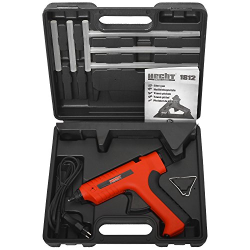 HECHT Elektro-Klebepistole 1812 Heißklebe-Pistole arbeiten ohne Kabel (80 Watt, inkl. Heizstation und Transportkoffer) - 3