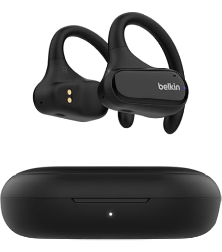 Truefree F2 Open-Ear Headphones, Air Conduction Bluetooth 5.3 Wireless Headphones for Sports, Dual Microphones Clear Calls, 15 Hours, 16.2mm Driver, Multipoint Connection, App Control