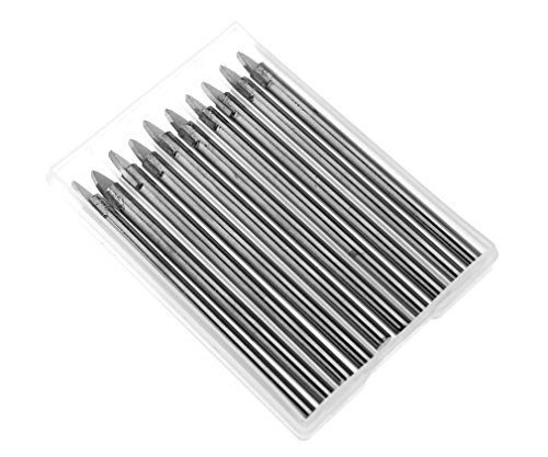 10 tlg. Glasbohrer Set Hartmetall Bohrer Bit Fliesenbohrer Keramikbohrer Ø6mm - 2