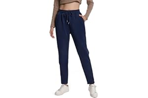 EBANKU Women's Sherpa Lined Sweatpants with Pockets Fleece Lined Joggers Pant Winter Warm Thick Bottoms Tracksuit for Casual, Gym and Jogging