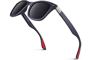 GQUEEN Gafas de sol Polarizadas Rectangulares Clásicas de Madera Para Hombres y Mujeres con Protección UV MOS07