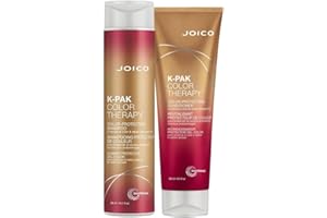 Joico - Shampoo K-PAK Color Therapy 300 ml e balsamo 250 ml per preservare il colore e riparare i capelli danneggiati