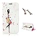 Uming® L Rhinestone Pretty Girl Series Colorful Pattern Print PU case [* for Sony Xperia Z4 *] Flip Holster with Bling Shiny Glitter Diamond Stand Stander Holder Hand Free Credit Card Slot Wallet Hasp Magnet Magnetic Button Buckle Shell Protective Mobile Cell Phone Case Cover Bag + 1 x Anti Dust Plug - Shopping