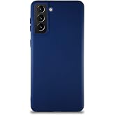 KZY İletişim Samsung Galaxy S21 Plus ile Uyumlu Kılıf Soft Premier Renkli Silikon Kapak - Lacivert