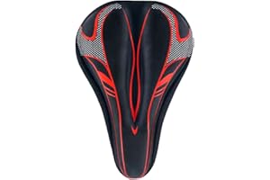 IFUDE Housse de selle de vélo – Housse de selle en gel souple et confortable pour VTT – Antidérapante et absorbant les chocs Design ergonomique – Respirant et frais