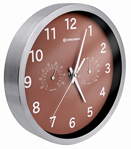 Preisvergleich Produktbild Bresser Funkuhr MyTime Thermo-Hygro, braun