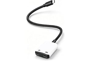 GELRHONR USB C till AR glasadapter, laddning och spel, 8K@60Hz videoutgång, PD 100 W snabbladdningshubb för spelhandhållna spelare, med AR-glasögon, bärbara datorer