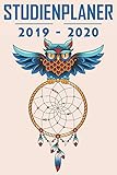  Studienplaner 2019 - 2020: Terminplaner, Kalender, Notizbuch für Studenten ♦ von September 2019 bis Oktober 2020 ♦ Studentenkalender, Semesterplaner, ... ♦ 6x9 Format ♦ Motiv: Traumfänger Eule