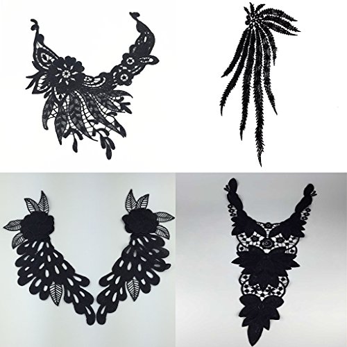 Spitzenkragen Einsatzkragen Kragen Verzieren Collar für Kleid DIY Nähen - 6