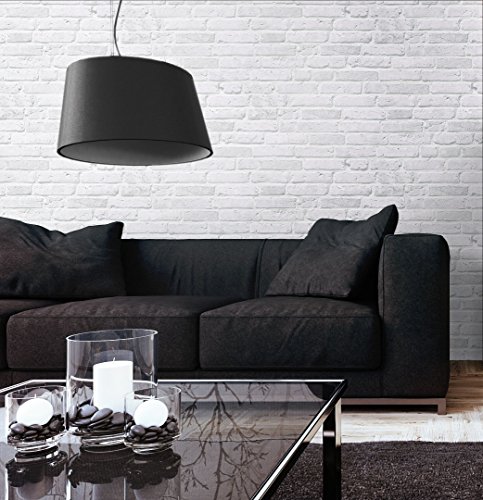 Steintapete Vlies Weiß | schöne edle Tapete im Steinmauer Design | moderne 3D Optik für Wohnzimmer, Schlafzimmer oder Küche inklusive der Newroom-Tapezier-Profibroschüre mit Tipps für perfekte Wände - 3