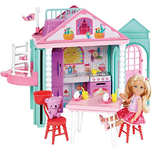Barbie Chelsea, casa de muñecas Casita con accesorios, juguete +3 años (Mattel DWJ50)
