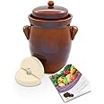 K&K fermenting crock, 5.0 litre, Form II, including weighting stone and lid