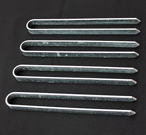 DanDiBo 4 Stück Bodenanker für Rosenbogen 30 cm verzinkt Erdspieß Bodenspieß Befestigungsanker Erdanker - 2