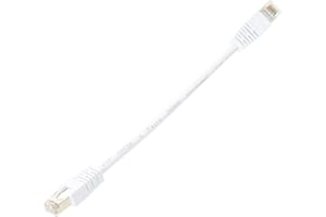 PROSIGNAL Pro Signal PSG91654 RJ45 to RJ45 Cat5e S/FTP Ethernet Patch Lead, 0.2 m, White