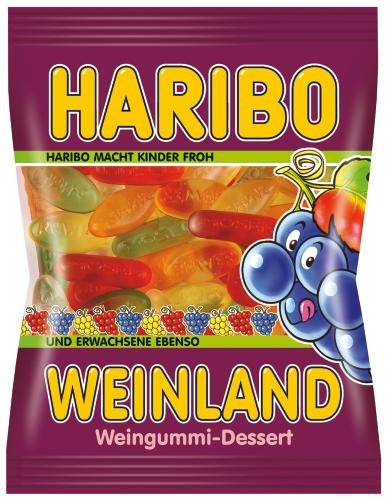 Haribo Weinland Weingummi, 22er Pack (22 x 200 g Beutel)