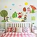 Produktbild Maize store Wandaufkleber Aufkleber Kindergarten Cartoon Kinderzimmer Frühe Lehren Bedeutung Geschichte Rotkäppchen Mit Großen Grauen Wolf