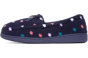 The Slipper Company Womens Navy Moccasin