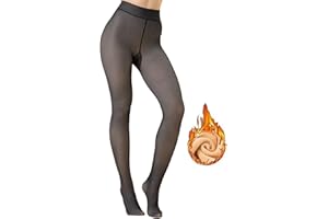 GOODSALEOK Winter Strumpfhosen Damen High Waist WäRmende Fleece Strumpfhose Thermostrumpfhosen FüR Damen Gepolsterte WinterstrüMpfe Plastikhosen