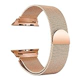 XiYuanShangMao Connector + Milanese Loop-Armbandarmband f¨¹r Apple Watch 42mm (Rotgold)